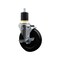 Service Caster 5'' Hard Rubber Swivel 1-7/8'' Expanding Stem Caster with Brake SCC-EX20S514-HRS-TLB-178 - alternate 1